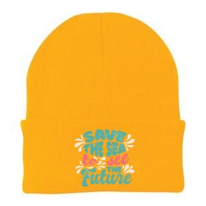 Save The Sea To See The Future Knit Cap Winter Beanie