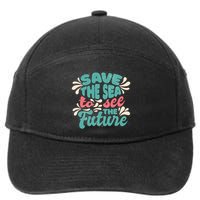 Save The Sea To See The Future 7-Panel Snapback Hat