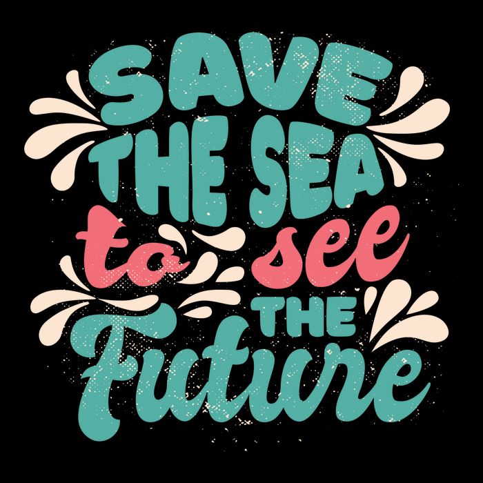 Save The Sea To See The Future Flatbill Hat