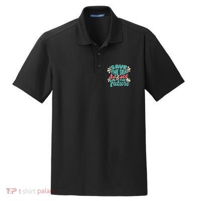 Save The Sea To See The Future Dry Zone Grid Polo