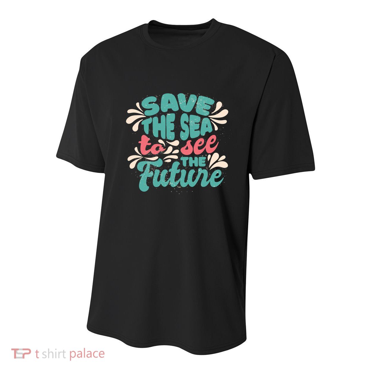Save The Sea To See The Future Youth Performance Sprint T-Shirt