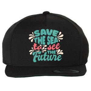 Save The Sea To See The Future Wool Snapback Cap