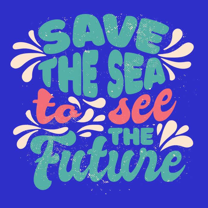 Save The Sea To See The Future Apron