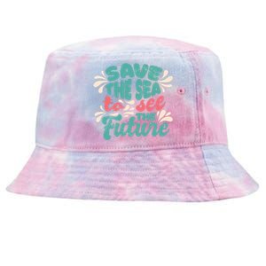 Save The Sea To See The Future Tie-Dyed Bucket Hat