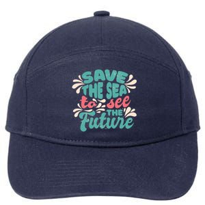 Save The Sea To See The Future 7-Panel Snapback Hat