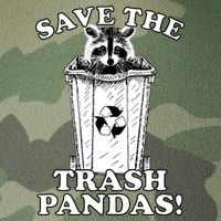 Save the Trash Pandas Funny Raccoon Legacy Tie Dye Trucker Hat