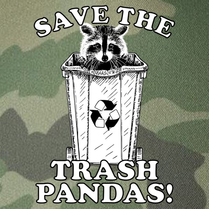 Save the Trash Pandas Funny Raccoon Legacy Tie Dye Trucker Hat