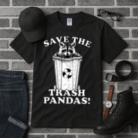 Save the Trash Pandas Funny Raccoon Tall T-Shirt