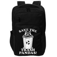 Save the Trash Pandas Funny Raccoon Impact Tech Backpack