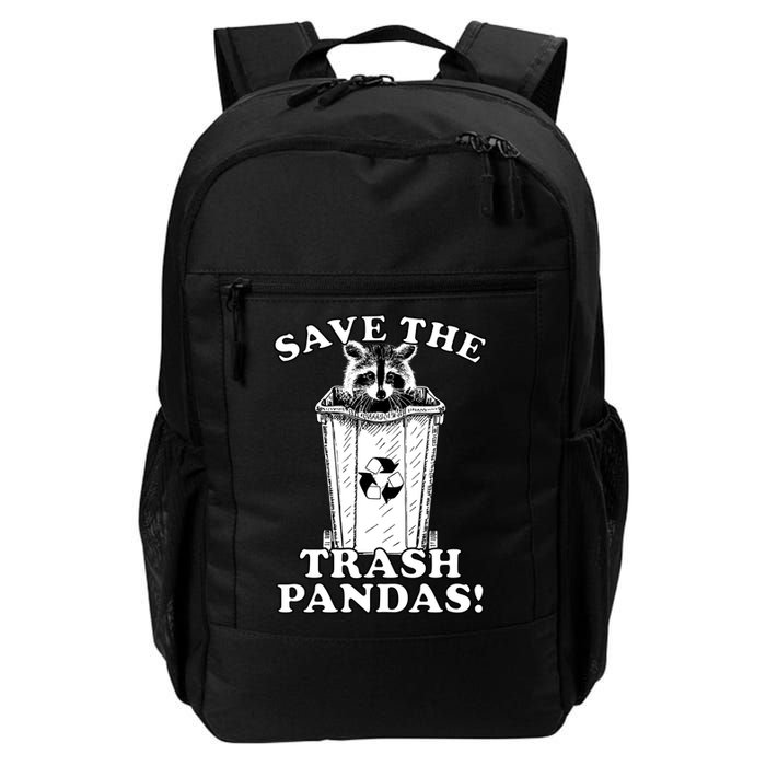 Save the Trash Pandas Funny Raccoon Backpack