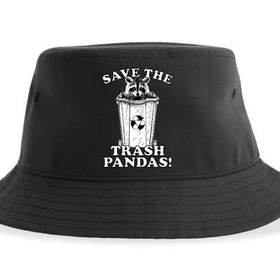 Save the Trash Pandas Funny Raccoon Sustainable Bucket Hat