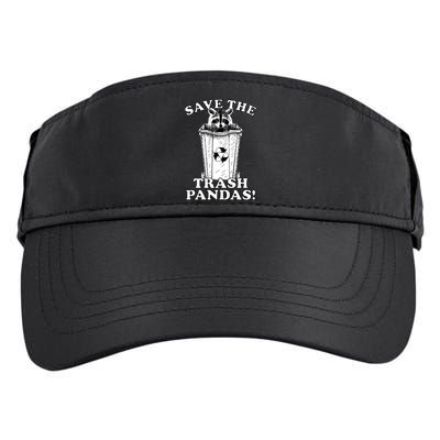 Save the Trash Pandas Funny Raccoon Adult Drive Performance Visor