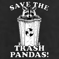 Save the Trash Pandas Funny Raccoon Adult Drive Performance Visor