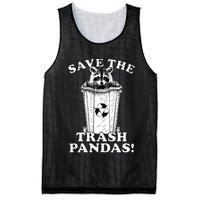 Save the Trash Pandas Funny Raccoon Mesh Reversible Basketball Jersey Tank
