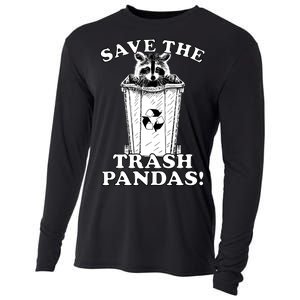 Save the Trash Pandas Funny Raccoon Cooling Performance Long Sleeve Crew