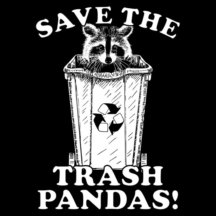 Save the Trash Pandas Funny Raccoon Baby Bodysuit