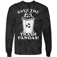 Save the Trash Pandas Funny Raccoon Tie-Dye Long Sleeve Shirt