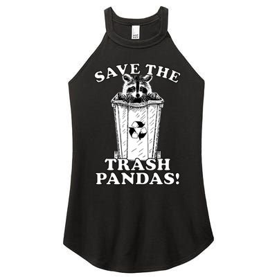 Save the Trash Pandas Funny Raccoon Women's Perfect Tri Rocker Tank