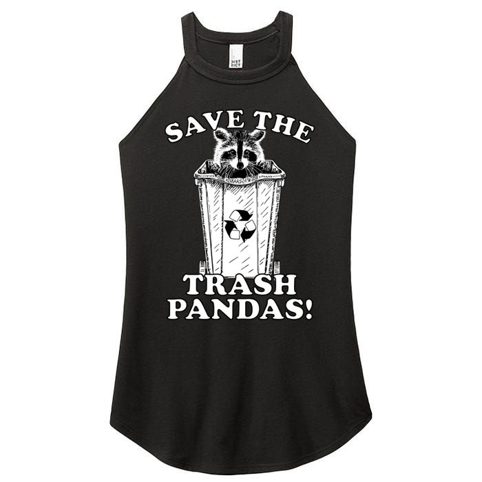 Save the Trash Pandas Funny Raccoon Women's Perfect Tri Rocker Tank