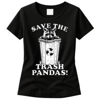 Save the Trash Pandas Funny Raccoon Womens T-Shirt