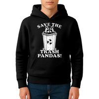 Save the Trash Pandas Funny Raccoon Kids Hoodie