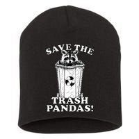 Save the Trash Pandas Funny Raccoon Short Acrylic Beanie