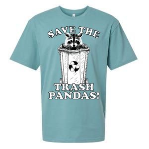 Save the Trash Pandas Funny Raccoon Sueded Cloud Jersey T-Shirt