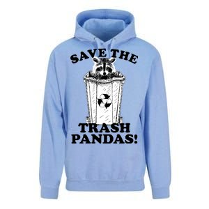 Save the Trash Pandas Funny Raccoon Unisex Surf Hoodie