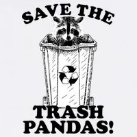 Save the Trash Pandas Funny Raccoon Garment-Dyed Sweatshirt
