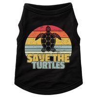 Save The Turtles Retro Style Doggie Tank