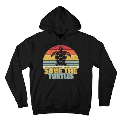 Save The Turtles Retro Style Hoodie