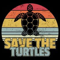 Save The Turtles Retro Style Sweatshirt