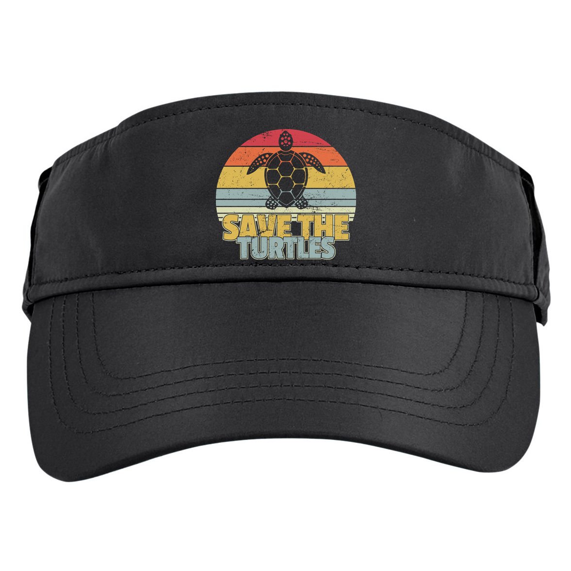 Save The Turtles Retro Style Adult Drive Performance Visor