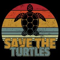 Save The Turtles Retro Style 16oz Travel Tumbler