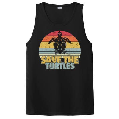 Save The Turtles Retro Style PosiCharge Competitor Tank