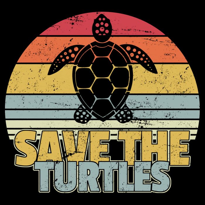 Save The Turtles Retro Style Toddler Hoodie