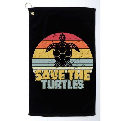 Save The Turtles Retro Style Platinum Collection Golf Towel