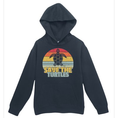 Save The Turtles Retro Style Urban Pullover Hoodie