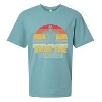 Save The Turtles Retro Style Sueded Cloud Jersey T-Shirt