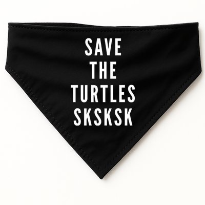 Save The Turtles SKSKSK USA-Made Doggie Bandana
