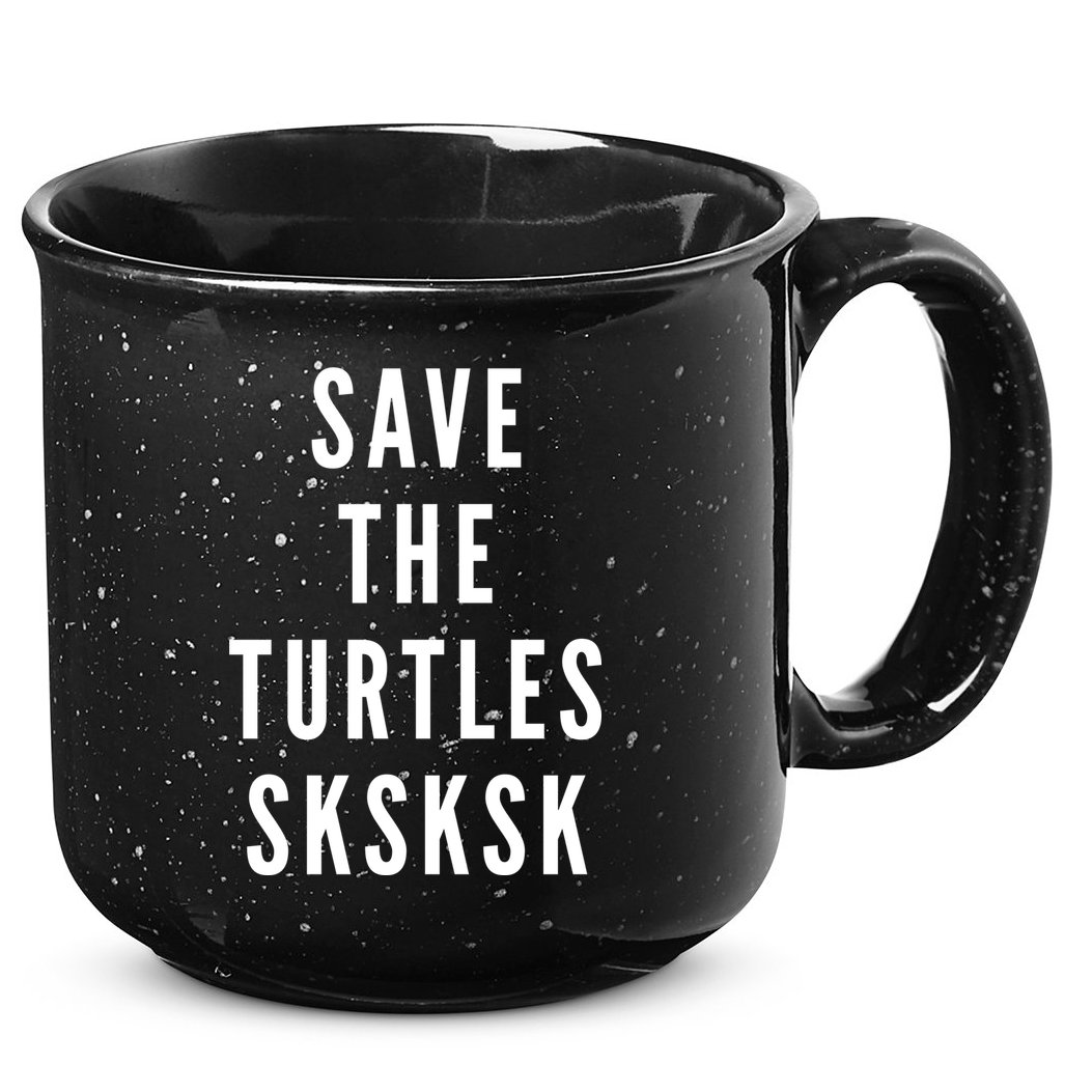 Save The Turtles SKSKSK 15oz Campfire Ceramic Mug