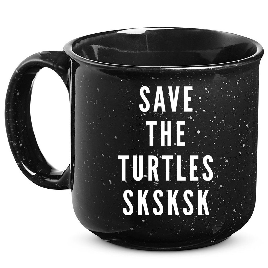 Save The Turtles SKSKSK 15oz Campfire Ceramic Mug