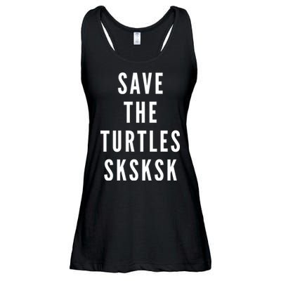 Save The Turtles SKSKSK Ladies Essential Flowy Tank