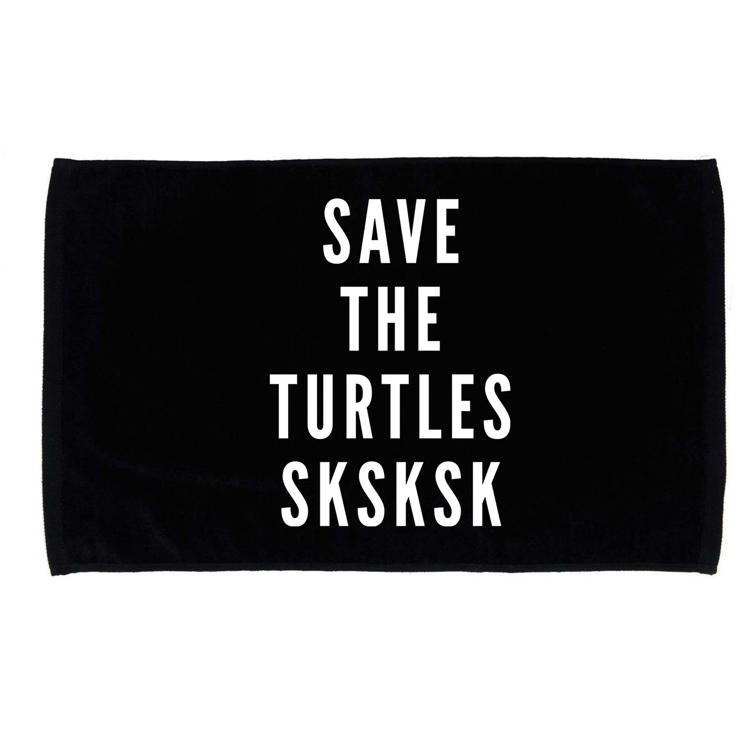 Save The Turtles SKSKSK Microfiber Hand Towel
