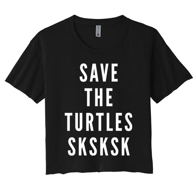 Save The Turtles SKSKSK Crop Top
