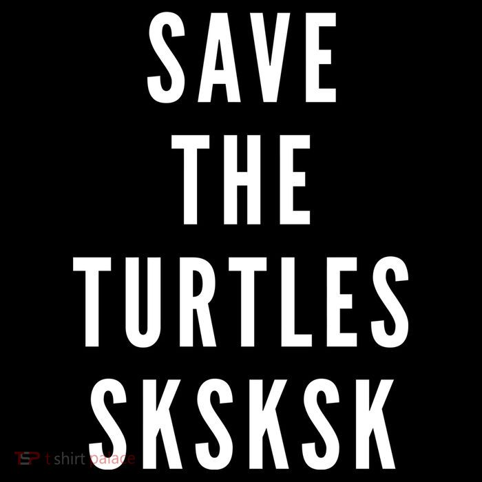 Save The Turtles SKSKSK Women's V-Neck T-Shirt