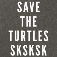 Save The Turtles SKSKSK Cotton Canvas Backpack