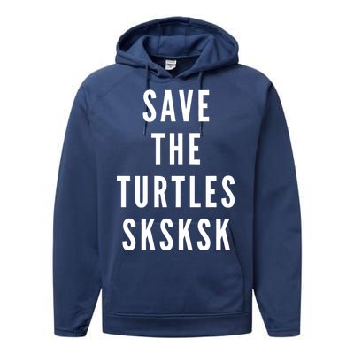 Save The Turtles SKSKSK Performance Fleece Hoodie