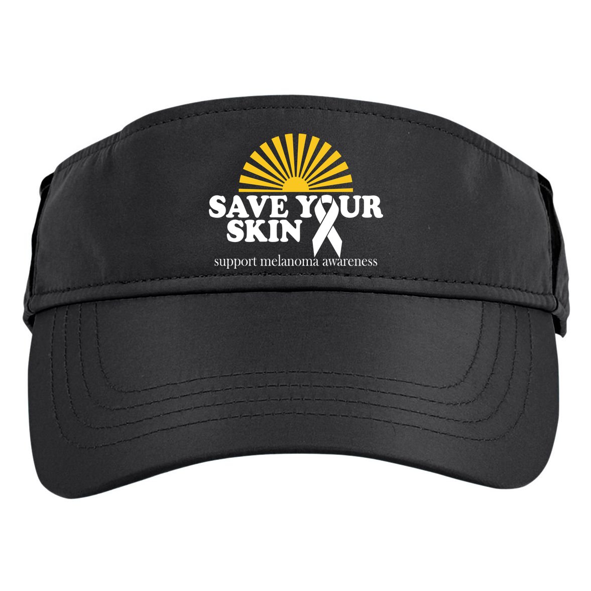 Save Your Skin Melanoma Awareness Adult Drive Performance Visor