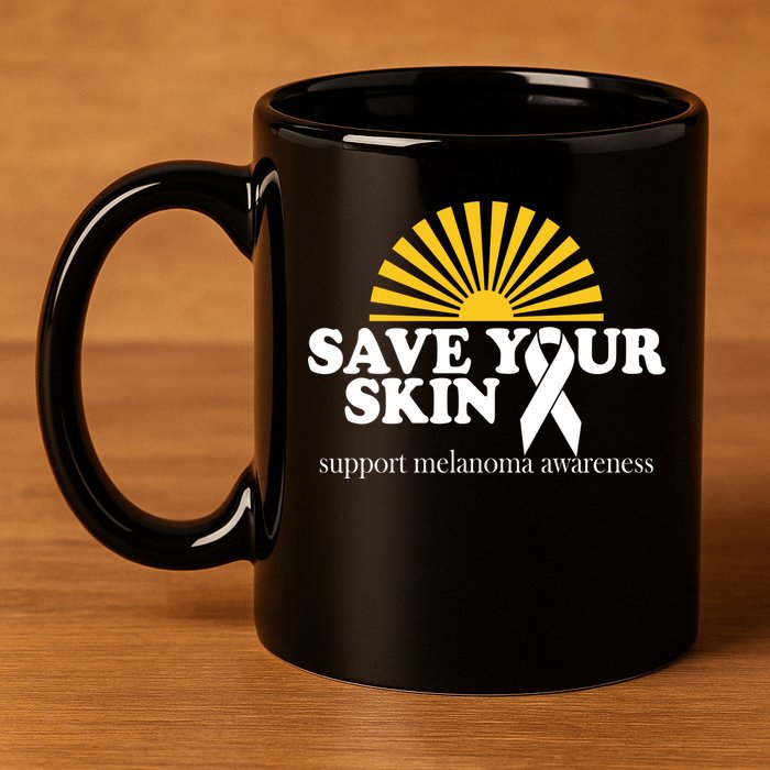 Save Your Skin Melanoma Awareness 11oz C Handle Ceramic Mug